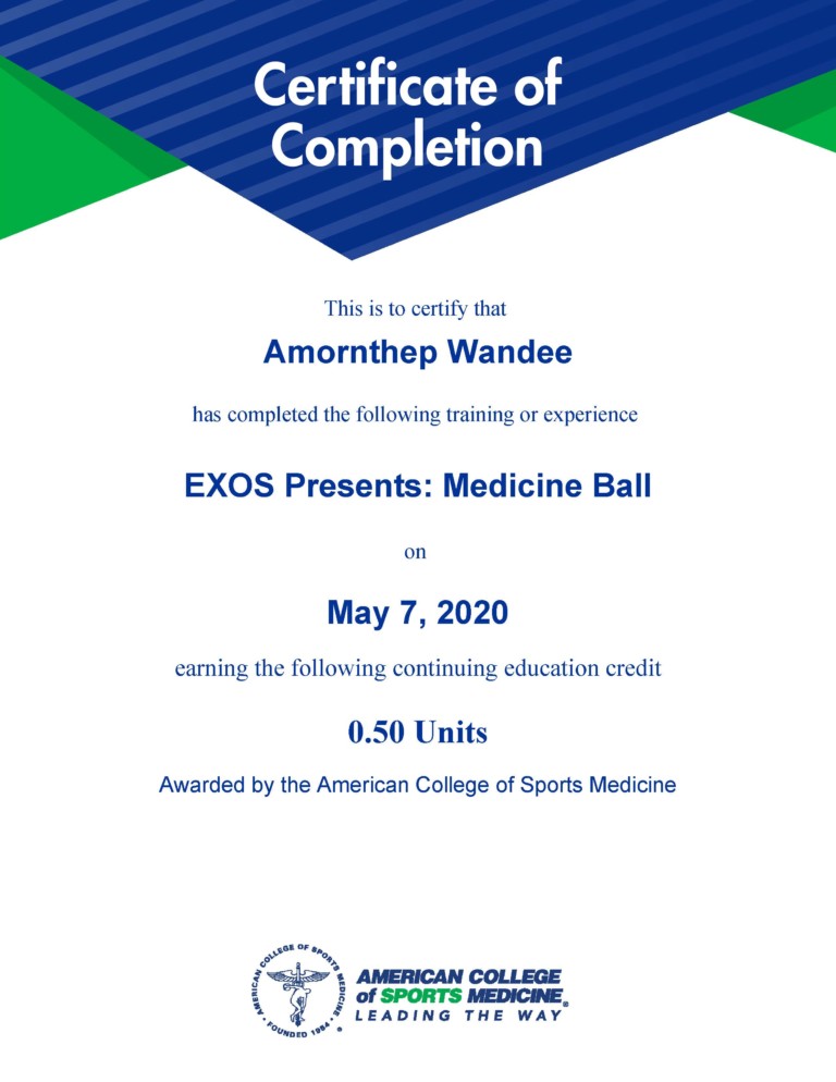 Exos Presents Medicine Ball