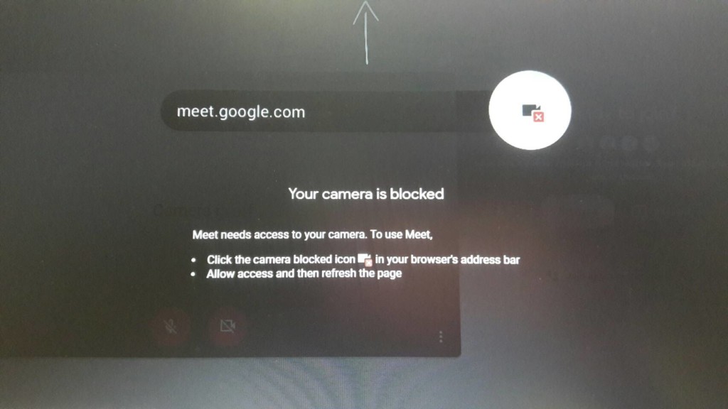 Your camera is blocked ใน Google Meet ต้องทำยังไง - เว็บไซต์บุคลากร